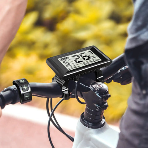 C961 Ebike Display For BBS01B BBS02B BBSHD Mid Drive Motors With PAS UART Protocol, 2.7 Inch HD Screen, 0 To 3 0 To 5 0 To 9 Assist Levels, Easy Readouts, Electric Bike Computer, Durable Backlit Display For Night Rides