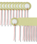 Twenty Piezo Discs Transducers 27mm with 3.94 inch leads and 100mm cables made of durable brass and ceramic for DIY projects