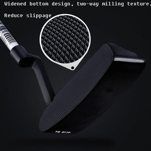 Mens Left Hand Golf Club Set Beginner Friendly 12 Piece Sweet Starter Kit adjustable putter with textured grip and unique bottom design.