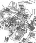 Mini Copper Hinges Set 75 Pieces With Screws 4 Hole Small Retro Hinges For Jewelry Boxes