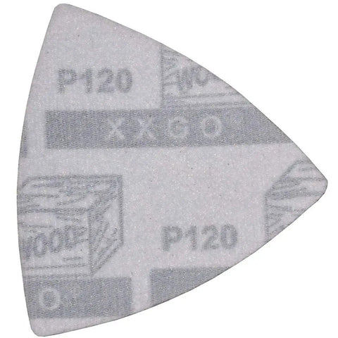 100 Pack 120 Grit Triangular Sandpaper For 3.5 Inch Oscillating Multi Tool Sanding Pads Hook And Loop Backing 90mm Triangle Sheets Pro Grade For Woodworking And DIY Projects