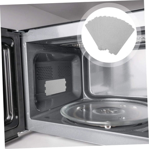 10 Pcs Heat Resistant Microwave Mica Sheets And Waveguide Covers Insulation Plates in a microwave to prevent food splatter