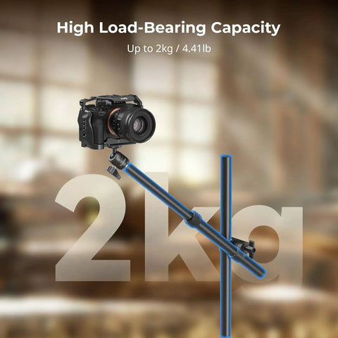 Overhead Desk Mount For Cameras And More Flexible Arm Stand With 360 Degree Ball Head supporting DSLR up to 2kg