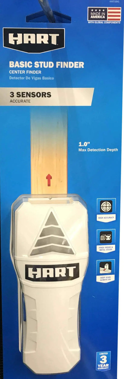 No Sweat Electronic Stud Detector With Three Sensor Heads Accurately Snags Wood Studs And Metal Objects Up To One Inch Deep Fast Easy Wall Locator For Smooth Sail Diy Renovations