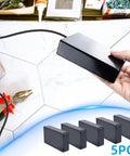5 Pack IP65 Waterproof Plastic Project Boxes For Electronics 100 X 60 X 25 mm, black enclosures held in hand, DIY projects