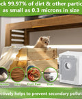 Cat in wooden crate next to 25 Pack Replacement Vacuum Bags For Roomba I7 I7 Plus I8 I8 Plus J6 J6 Plus J7 J8 S9 S9 Plus, blocks particles