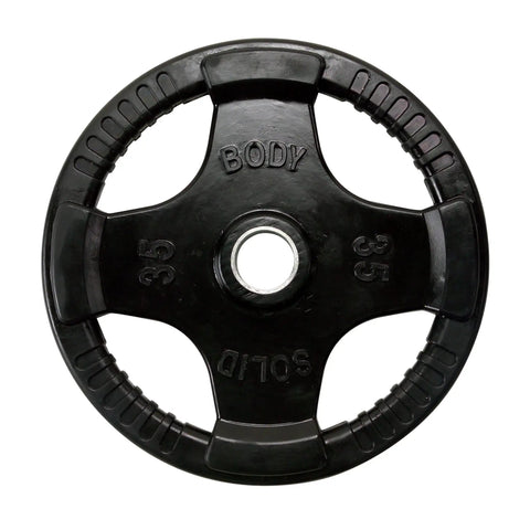 Heavy Duty Rubber Coated Olympic Weight Plate With Anti Slip Grip For Barbell Squats Deadlifts And Intense Home Gym Workouts Durable thirty five pound