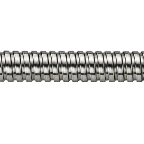 Ultra Lightweight 100 Ft Garden Hose With No Tangle Anti Kink Design, close-up of durable coiled metal design
