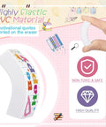 180 Piece Motivational Erasers Bulk For Kids And Classroom Use With Six Uplifting Designs, flexible PVC material, safe