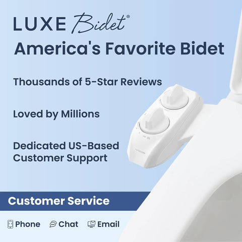 Neo 120 Plus Non Electric Bidet Attachment For Toilet Seat With One Nozzle, shown attached to a toilet seat, white color.