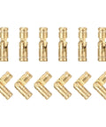 Invisible Brass Barrel Hinges 12 Pack Concealed 15x4mm for DIY keepsake boxes, cabinets, doors, copper material, rust-resistant