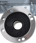 ER32 Collet Fixture D100 Tooling Plate For CNC Lathe And Milling Machines 100 Millimeter Diameter Flange Heavy Duty Carbon Steel Machining Accessory For Router And Mill Backplate Mounting front view