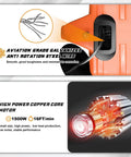 Electric Portable Hoist Winch 1500Lbs 3 In 1 Lift System showing steel wire and copper core motor details