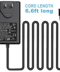 Heavy Duty 29V 2A Power Supply Adapter For Recliner And Lift Chair showing 6.6 feet cord, suitable for electric sofas.