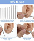 Pro Gear Ball Grabber Tool Kit For Piercing Tapers And Flat Back Jewelry Changes Use Instructions with Ear Model