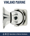 Side view of Magnetic Door Stop For Pontoon Boats, Marine Grade 316 Stainless Steel, Adjustable 1.8 To 4.5 Inches.