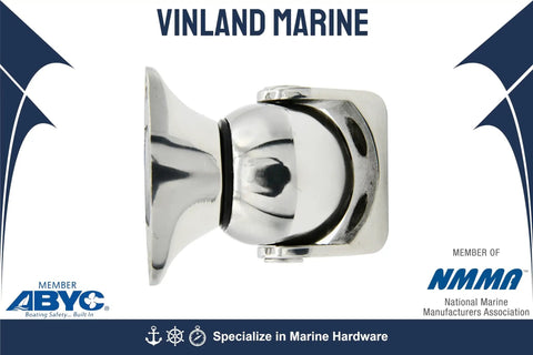 Side view of Magnetic Door Stop For Pontoon Boats, Marine Grade 316 Stainless Steel, Adjustable 1.8 To 4.5 Inches.