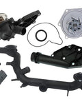 Top Shelf Cooling System Kit With Heavy Duty Water Pump Seals And Precision Thermostat For Audi A4 A5 Quattro Q5 V6 Engine Coolant Direct Bolt In Repair - Complete hardware bundle components.