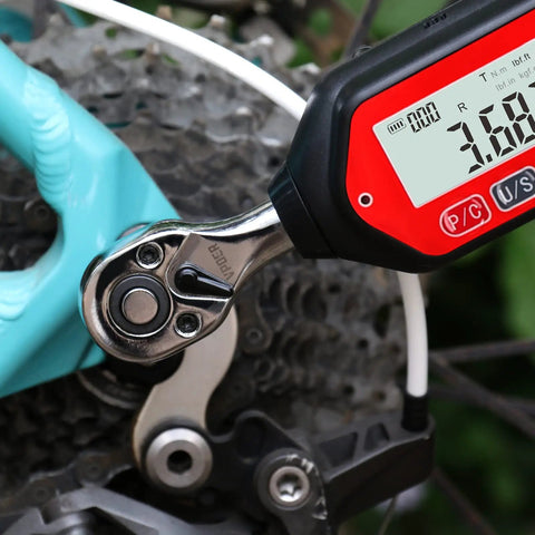 Digital Torque Wrench 1/4 Drive With Buzzer And LED Calibrated used on bicycle gear