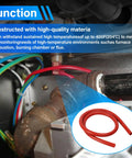 Tubo flessibile per pressostato di forno ad alta temperatura,ID di 3/16 Inch ID 19 Inch , installato in HVAC