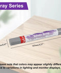 Wood Repair Wax Crayon Kit With 20 Color Filler Sticks To Fix Scratches Dents And Cracks On Furniture Floors Cabinets Gray Series