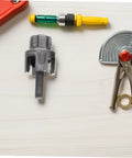 Lifkome Pvc Pipe Threader Tool Kit With Electric Drill For 1/2,3/4 And 1 Inch Plumbing Repair featuring metal threaded pipe cutter.