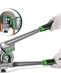 Heavy Duty Manual Tubing Bender Knocks Out Smooth 180 Degree Bends On Copper Coils and Brake Lines Quick 3 In 1 Swivel Jaw.