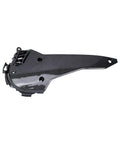 Direct Replacement Transmission Case Cover For Honda PCX160 2021 2025 carbon ABS shield angled view for protection against grime.