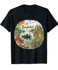 Bangladesh Travel Drop Tee With Dhaka Rickshaw Graphics And Bengal Tiger Vibes Lightweight Classic Fit Black Graphic Shirt, vibrant design.