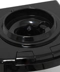 Top Load Water Dispenser With Dual Taps, Chilled Or Room Temp Water, black loading area for bottle, top view
