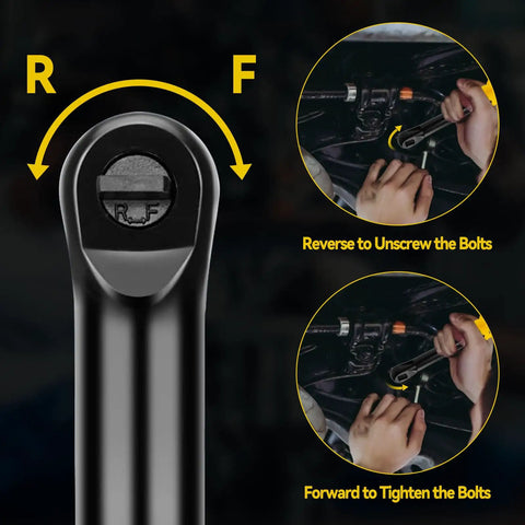 Aepiraza 3/8 Inch Extended Cordless Ratchet Wrench With Led Light And High Torque For De-walt 20v Battery Electric Impact Gun Power Tool Only Long Reach Design For Tight Spaces