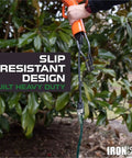 12 Gauge Outdoor Extension Cord 25 Ft Built Tough Heavy Duty 3 Prong SJTOW Oil Resistant Vinyl in use outdoors