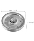 Heavy Duty Garage Door Pulley Kit With 3 Inch Sheave Wheels Two Clevis Fork Pulleys And Two Stationary Sheaves Crafted From Rock Solid Galvanized Steel, 3 inch steel wheel with bearing.