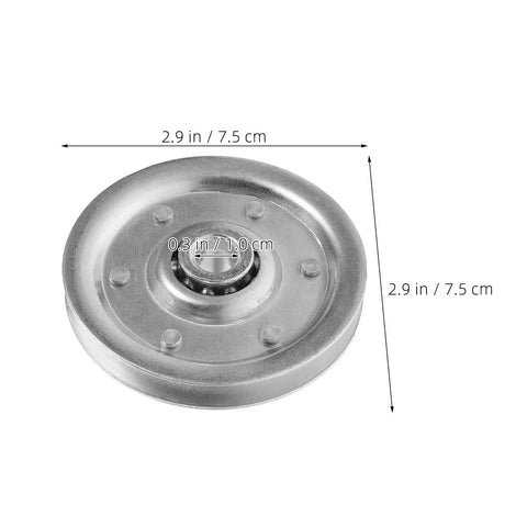 Heavy Duty Garage Door Pulley Kit With 3 Inch Sheave Wheels Two Clevis Fork Pulleys And Two Stationary Sheaves Crafted From Rock Solid Galvanized Steel, 3 inch steel wheel with bearing.