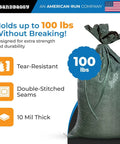 Heavy Duty Empty Sandbags For Flood Protection 14 By 26 Inches Poly Sand Bags With Tie Strings showing durability features