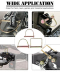 Built Tough Heavy Duty PTO Pin Assortment Kit for Farm Trailers and Wagons, 20 Pcs Zinc Plated Steel Pins installed on hitches