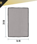 Idea Home microfiber cleaning cloth, gray, 16 x 24 inches
