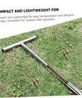 304 Stainless Steel Soil Sampler Tool with T Handle for Lawn and Garden Testing Core Sampling Probe
