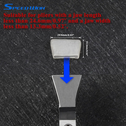 Six Replacement Rubber Tips Kit For Glass Running Pliers Keep Glass Scratch Free Protective Jaw Covers For Pliers Up To 25mm shown