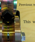 Comparison of Heavy Duty 4 Inch Sliding Gate Rollers Kit 2 Pack With Welded Bracket And V Groove Wheels showing design changes.
