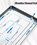 Heavy Duty Metal Drip Pan For Window Air Conditioners Thickened Deep Condensate Tray With Drain Fitting Kit diversion channel design