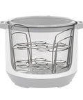 Stainless Steel Wire Egg Racks Set Of 2 For 6 Quart And 8 Quart Cookers Holds 7 Eggs Per Rack Stackable To 14 Eggs inside pot
