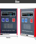 Portable Surface Roughness Tester Meter For Accurate Ra Rz Rq Rt Measurement Pro Grade Profilometer Gauge with display and controls