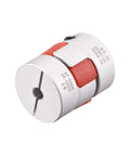 5mm To 6.35mm Bore Flexible Jaw Coupler For Servo Motors, L31xD25 Shaft Joint, shown in aluminum alloy material