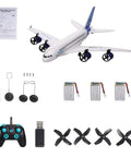 A380 RC Airplane For Beginners 2.4G 3CH Remote Control Plane Easy To Fly EPP Foam Fixed Wing Glider parts and accessories