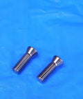 Shop Ready 2 Piece Torx Screw Hardware Set Featuring Tough TA Spade Drill Holder And Solid Mounting Brackets For Job Site Repairs And Weekend Warrior Builds, showing two metal Torx screws on blue surface.
