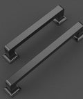 Badass Matte Black Cabinet Handles And Kitchen Drawer Pulls With 5 Inch Center To Center Spacing Heavy Duty Construction Includes Cuttable Mounting Screws Each Piece Individually Wrapped Totally Dope Upgrade For Your Home Remodeling Project Right Now.