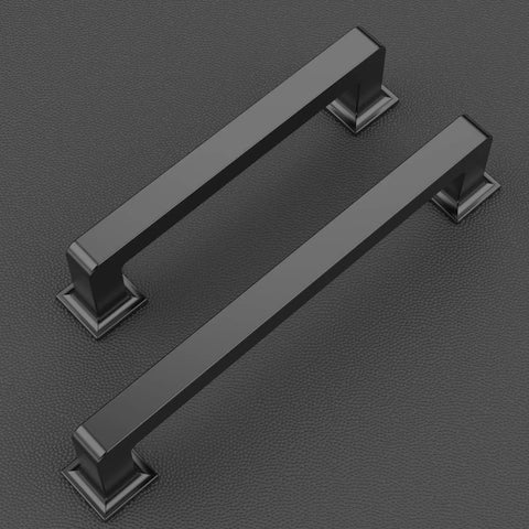 Badass Matte Black Cabinet Handles And Kitchen Drawer Pulls With 5 Inch Center To Center Spacing Heavy Duty Construction Includes Cuttable Mounting Screws Each Piece Individually Wrapped Totally Dope Upgrade For Your Home Remodeling Project Right Now.