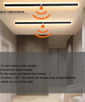 Product instructions for JGSYD Smart Sensor Control Wall Light with Motion Sensor Led Wall Lamp Acrylic Wall Mounted Long Strip Wall Sconce Minimalist Soft Light for Courtyard Hallway,White Light-100Cm.