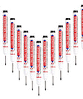 Real Deal Deep Hole Marker Pens 15 Pack Black Ink Long Neck Markers, 5.5 inch design for precise woodworking.